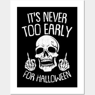 Its Never Oo Early For Halloween Lazy Halloween Costume Posters and Art